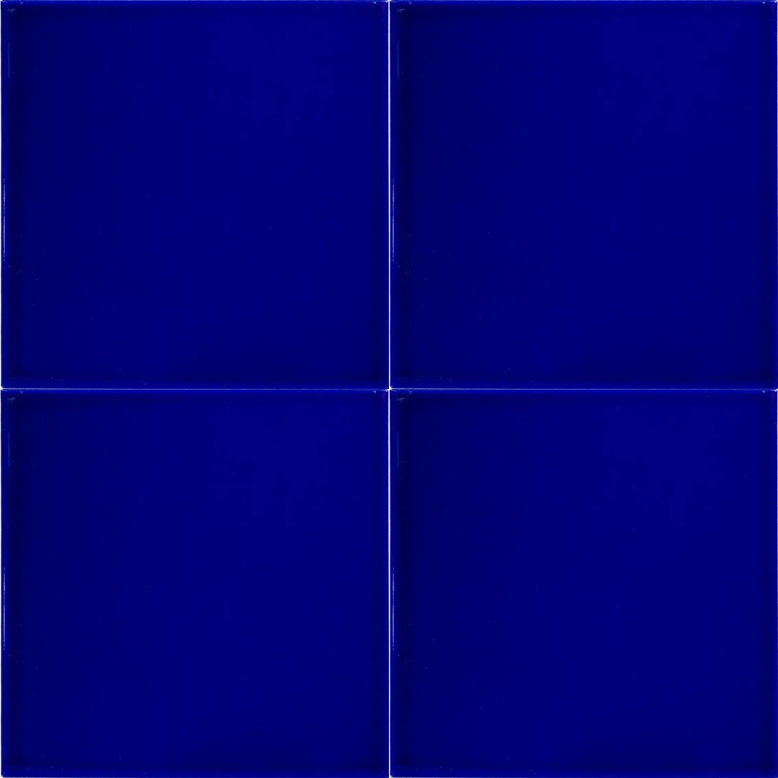 20x20 cm Çini Karo D-25 KOBALT